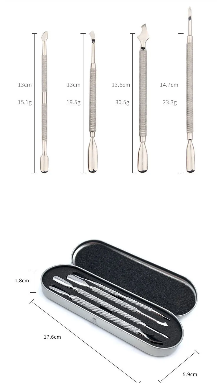 product original factory nail tool cuticle nipper spoon pusher cutter custom gel nail pusher-6