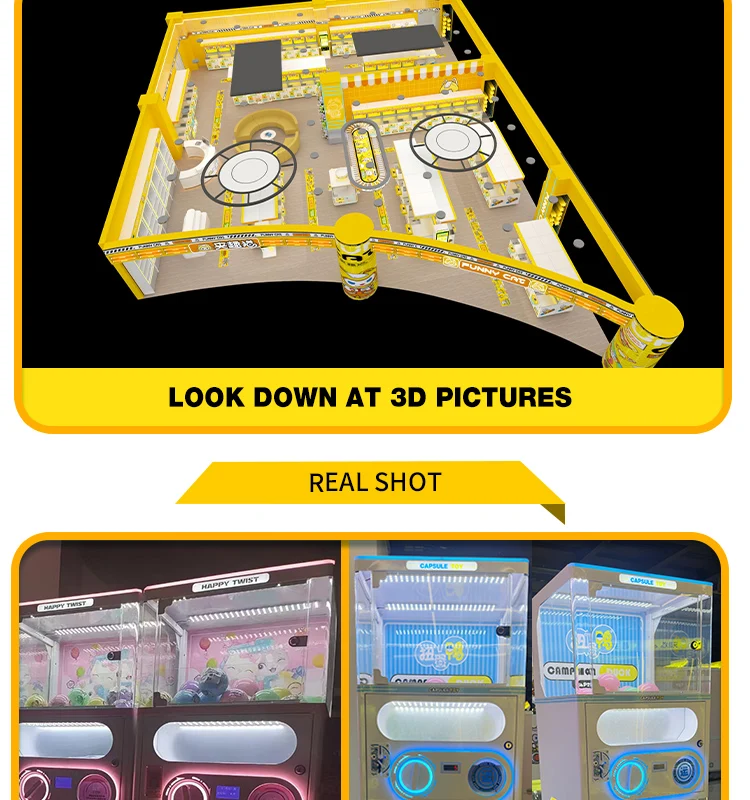 Commercial Coin Invested Capsule Toys Distorted Egg Ball Automatic Vending Machine Capsules