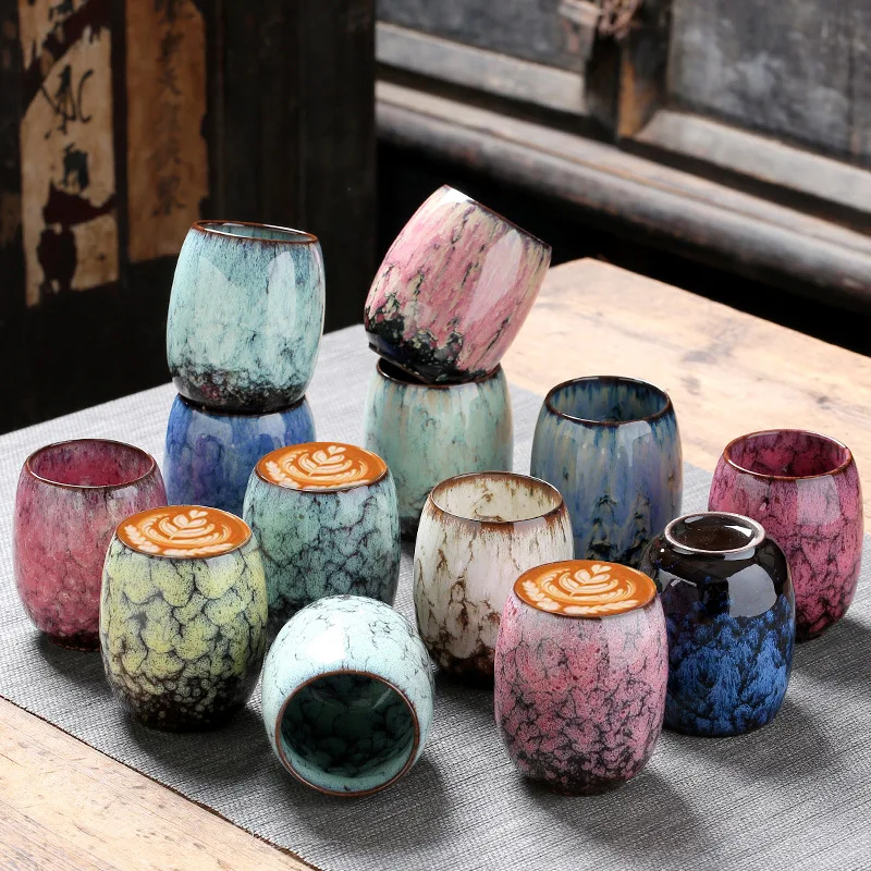 New Design Customized Logo Japanese Style CeramicTea Cup Coffee Cup Yerba Mate Set Ceramic Mate Cup Set