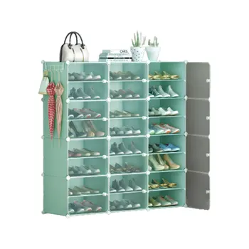 Kid Friendly Plastic Shoe Cabinet Organizer Dust Proof Easy Assembly Multi Layer  Shoe Rack for Entryway Storage