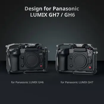 SmallRig Quick Release Cage for LUMIX GH7 / GH6 Camera Cage with Patented HawkLock Style Cold Shoe/NATO Rail/Quick detail image