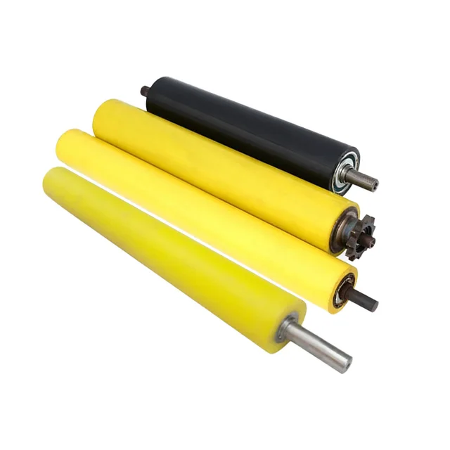 Factory Customizable Stainless Steel Core PU Silicone Polyurethane Rubber Roller Cutting Service for Industrial Use 45A-100D