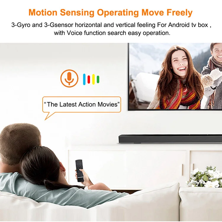 Popular MX3 Smart Voice Remote Control IR Learning 2.4G Wireless One Hand Mechanical Keyboard Backlight MX3 Air Mouse