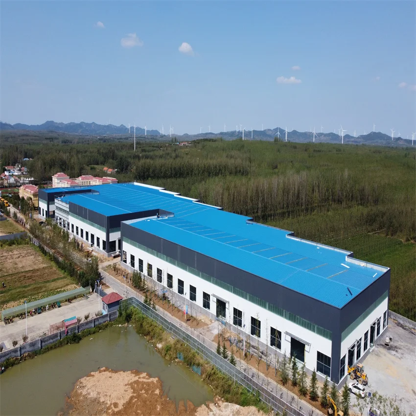 Steel Structure Workshop Building Pre Engineered H Section Light Weight Frame Construction Produced by Chinese Factory