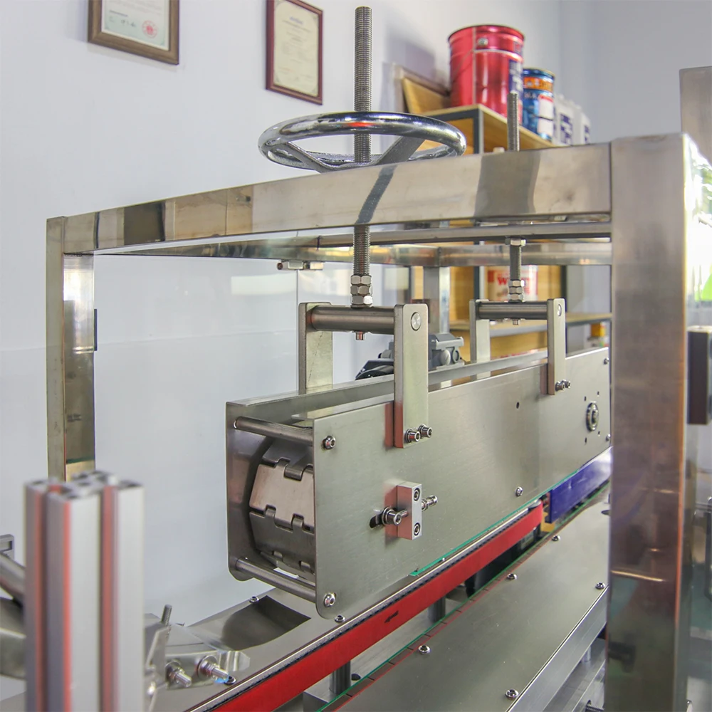 YIMU PM50 Full Automatic Food Container Capper Plastic Glass Bottle Jar Can Pneumatic Pressure Press Capping Feeder Machine