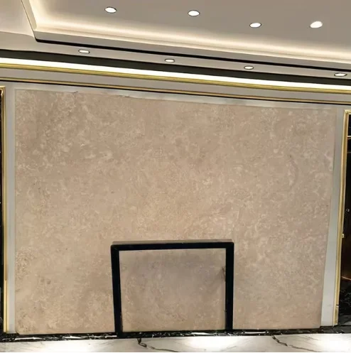 product modern portugal beige limestone slab polished surface 1 year warranty for hotel  graphic design projects made of marble-2