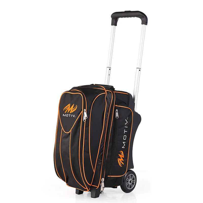 Wholesale In stock Custom bowling bags Sports Functional 2 Ball Trolley Bowling  Ball Bag with Wheels From m.