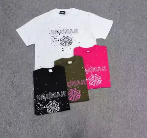 OEM Manufacture Bulk Custom Tshirt Oversized for Man Unisex Femme Couple Black Heavyweight t Shirt