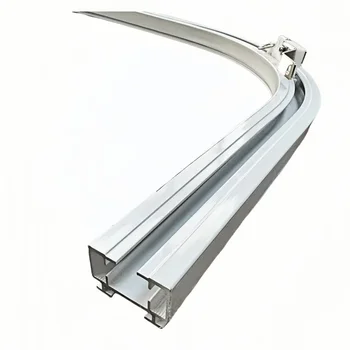 Modern Electric  Curtain Tracks Simple Design Modern Metal Steel Aluminium Curtain Rail Accessory Office Curtain Poles