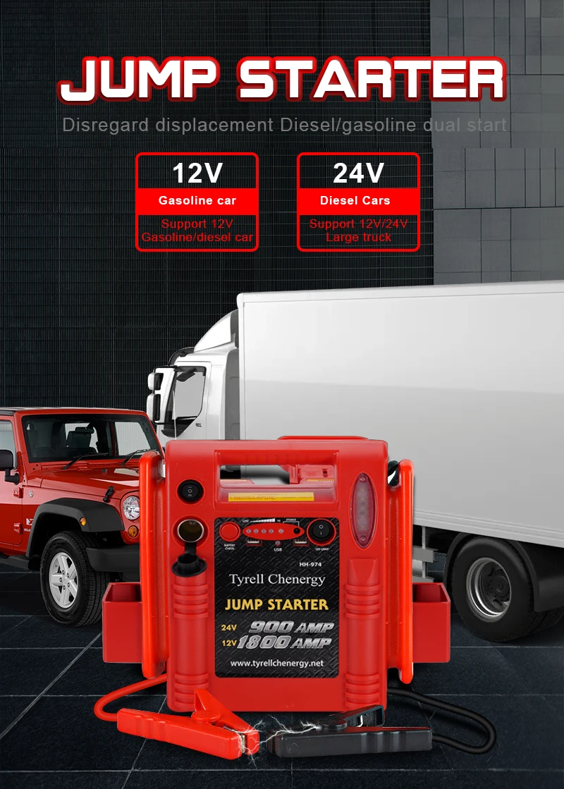 Spy Universal Car Truck Diesel And Steam Double Start Jump Starter 12v