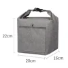 Buckle folding lunch bag grey