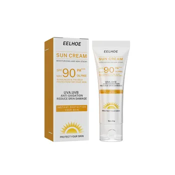 SPF90+ 40g Refreshing Moisturizing Brightening Skin Isolation Cream Outdoor UV Protection Lotion Sunscreen for Brighter Skin