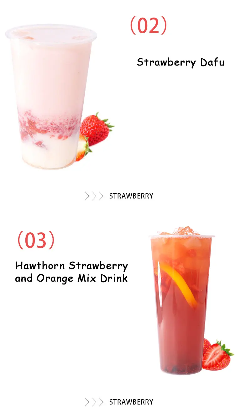 Wholesale 1kg Bubble Tea Ingredients Compnies Bulk Sweet Fruit Flavors