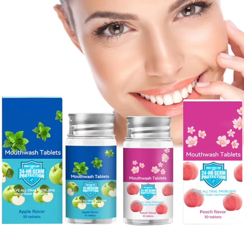 bad breath remover teeth stains clean fresh breath oral care concentrated dental toothpaste mouthwash tablet
