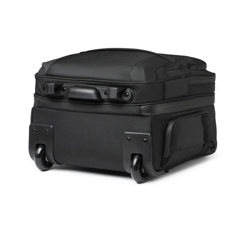 OZUKO 9699 18 INCH Multifunctional Weekender Travel Bag Business Style Casual Trolley Bag Luggee With Universal Silent Wheel