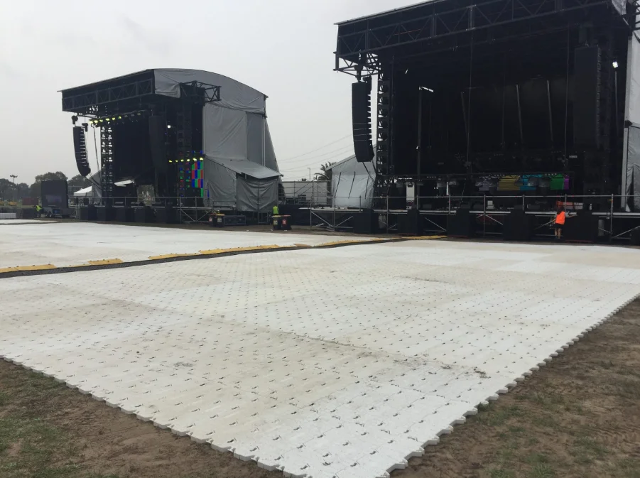 Portable Event Modular Tent Flooring Turf Protection Cover Interlocking Tiles Camp Floor