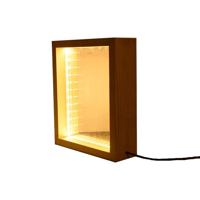 Деревянная акриловая Стеклянная фоторамка ботаническая таксидермия светящаяся фоторамка прозрачный деревянный свет с фоторамкой