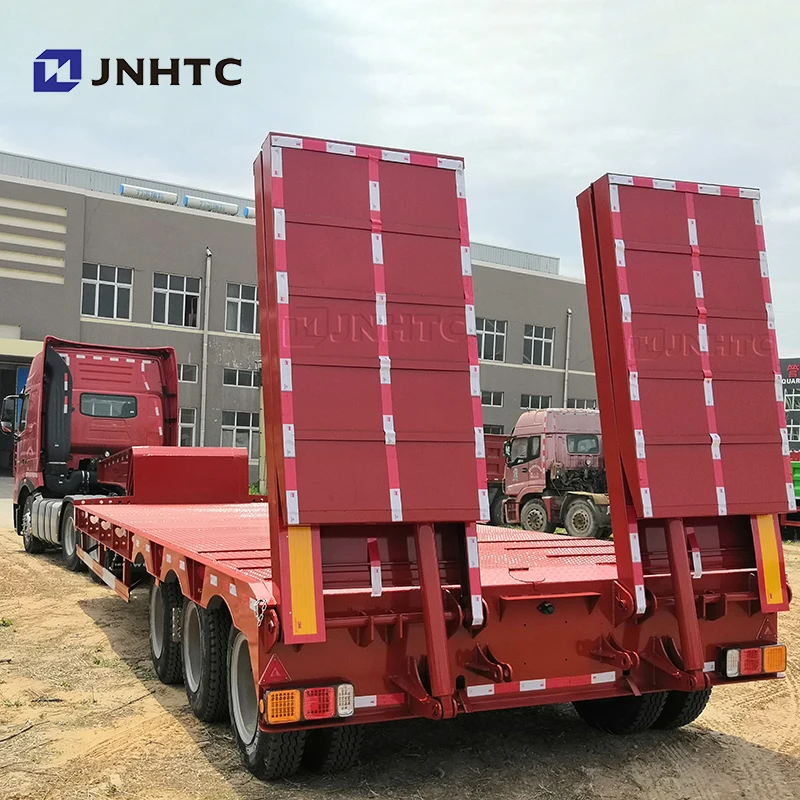 60-100 тонн 3-6 осей тяжелый бульдозер раздвижной прицеп низкорамный грузовой трейлер