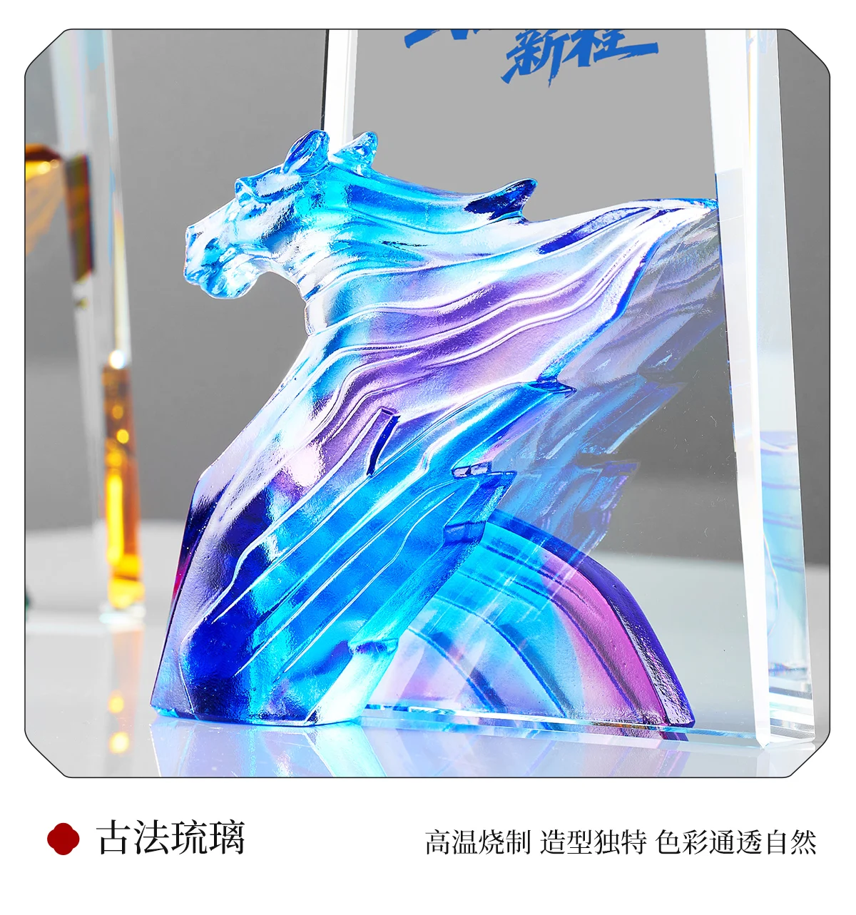 product new creative high quality decorations with horse models luxurious ornaments awards crystal trophies-6