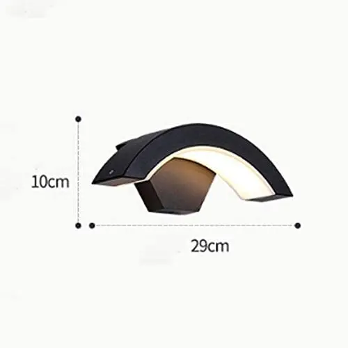 Aluminum Ip65 Surface Mount Up Down Wall Lamps Modern Style Outdoor