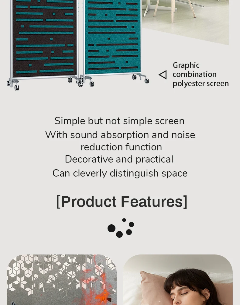 KINGMAN Hanging Screen Soundproof Polyester Fiber Panels