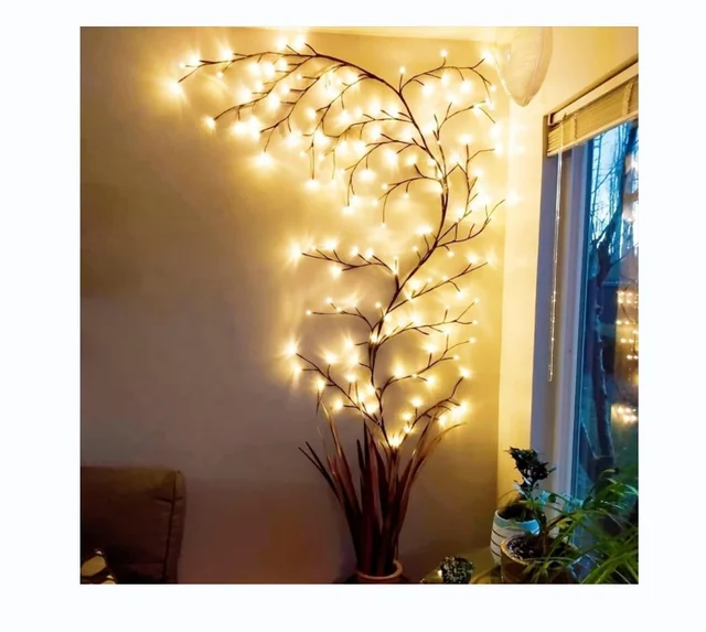 Christmas Light LED Vines Light Vine Branch Christmas Garland Fairy Lights for Room Wall Party Christmas Decor