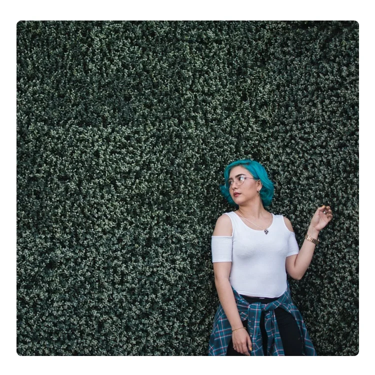 Домашний сад УФ огнестойкая искусственная трава настенная панель Декор зеленая изгородь растительная