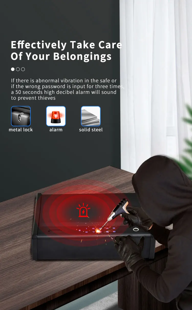 CEQSAFE Quick Open with Fingerprint Digital Safe Box Biometric Gun Safe supplier