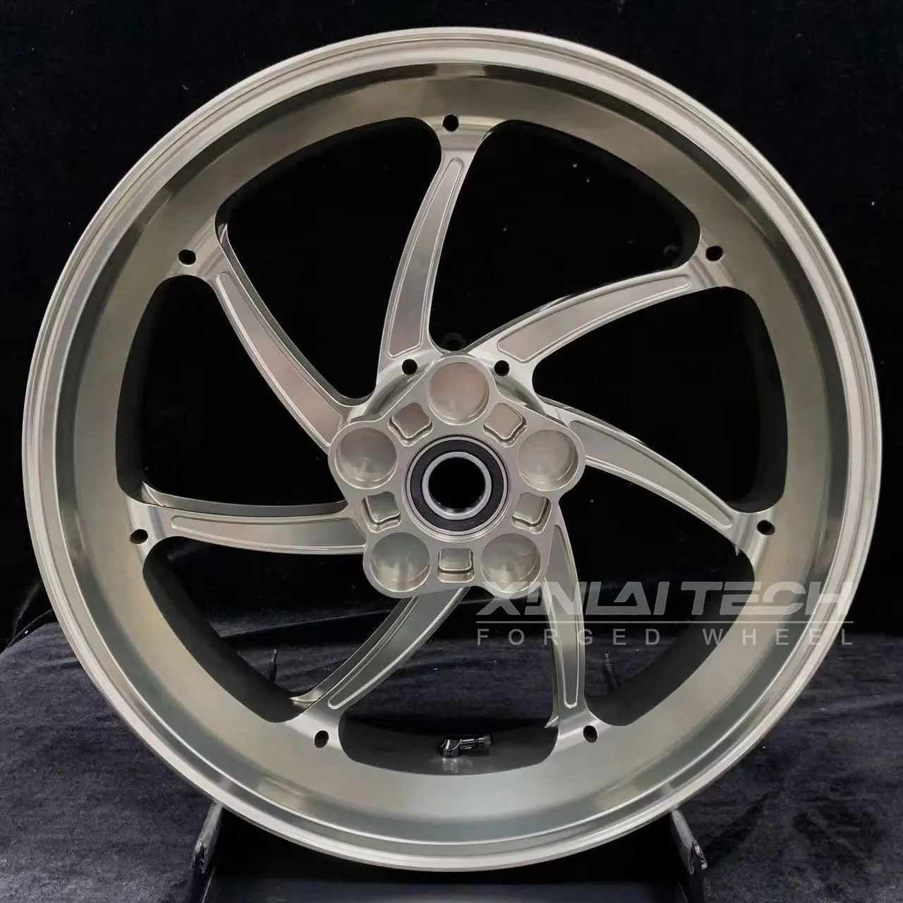 XL Custom Forged Motorcycle Wheels for Yamaha R6 CNC Forged Aluminum Wheels 17 18 Inch Lightweight Anodized Surface Rims