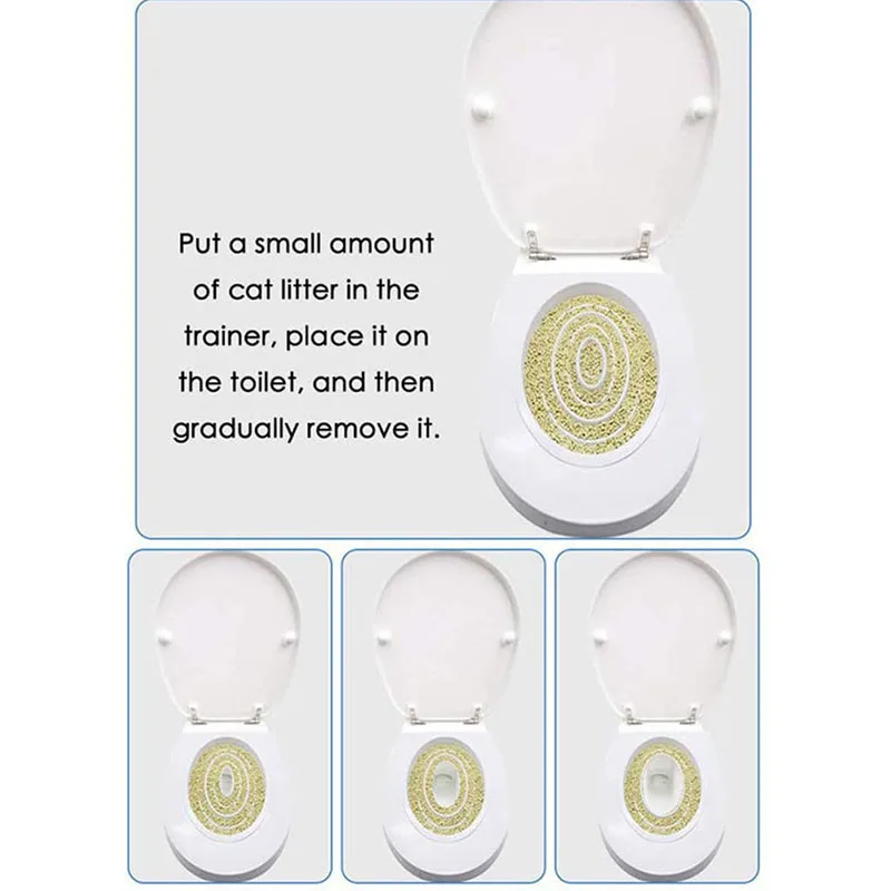 Cats Toilet Training Kit Pvc Pet Litter Box Tray Set Professional Puppy