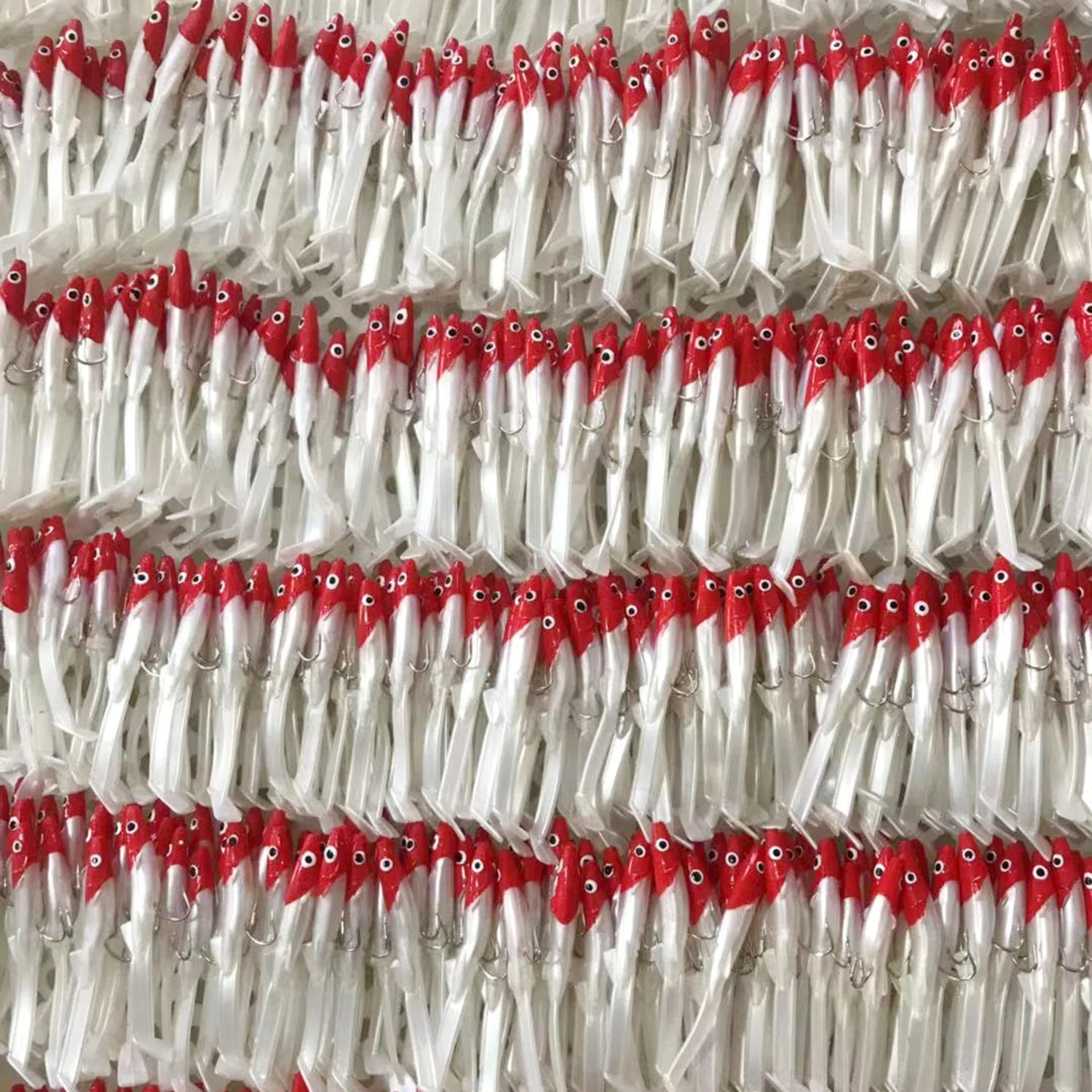 PVC Swim Bait Sandeel  Soft Molds with Hook 85mm 2.3g AR27 6pcs/bag Easy Shiner Eel Lure Small Fish Rubber Fishing