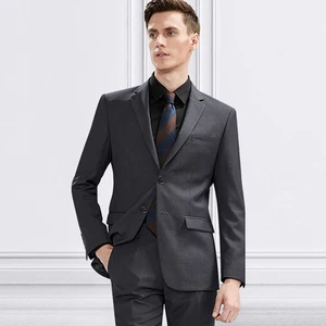 Men's Suit  Wedding Groom Two-piece Set Two Buckle Slim Europe and the United States Formal Wear Casual Formal Suit