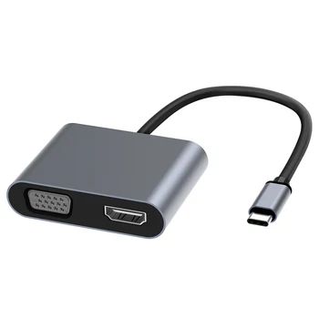 Adapt 4 Port 4K Universal Charging Displayport Laptop Type Usb C Docking Station Hubs Adapter With Ethernet For Apple M1