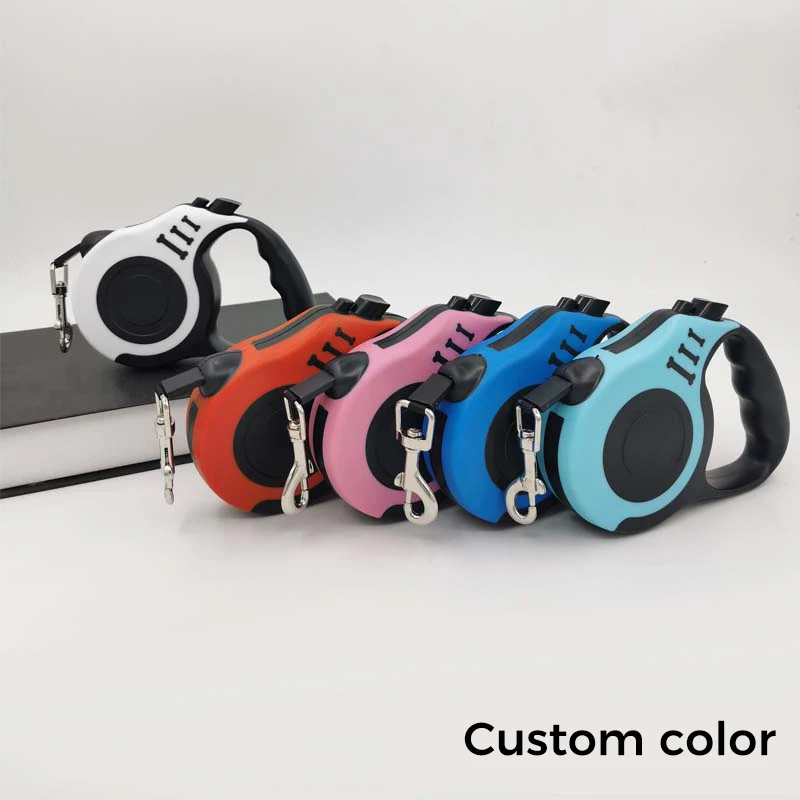 High Quality Bone Printed Automatic Pet Leash Dogs Outdoor Walking 3m