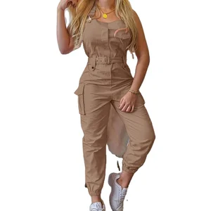 Women Clothing Fashion Summer Bodycon Jumpsuits Pants Girls Clothes One Piece Jumpsuits for Ladies Cargo Pants