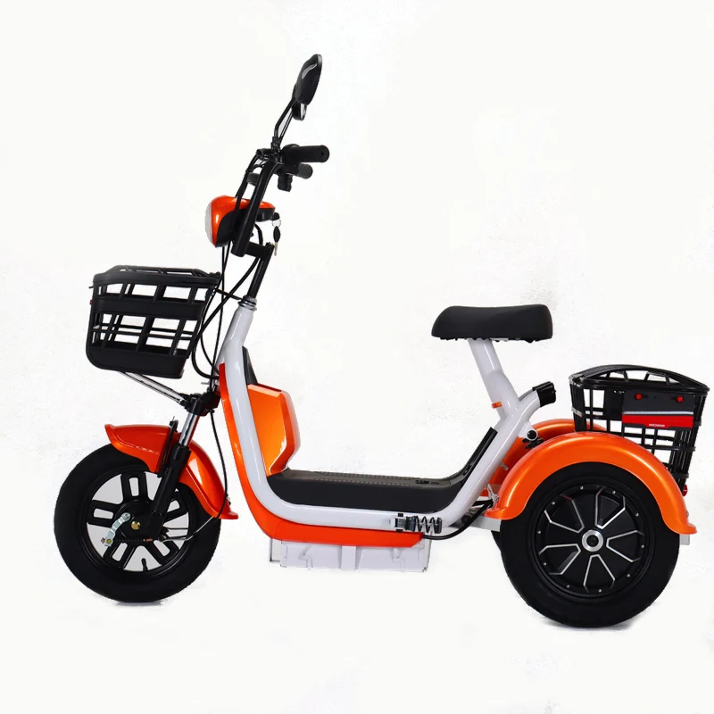500w/48v Three Wheel Electric Scooter With Basket Hot Sale Electric
