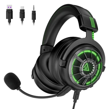 EKSA E5000 PRO Star Engine ENC Gaming Headset 7.1 Surround Sound Wired Gaming Headphones with Mic For Xbox/PC/PS4/Laptop/XIAOMI
