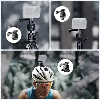 NEEWER Action Camera Accessories Magnetic Quick Release Tripod Mount Adapter Set for GoPro Hero 13 11 10 9 8 Max Osmo Insta360 detail image