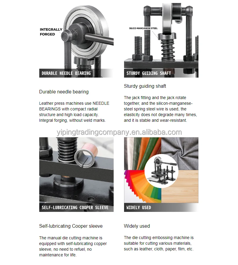Heavy Duty Manual Paper Leather Die Cutting Press Machine Manual Die