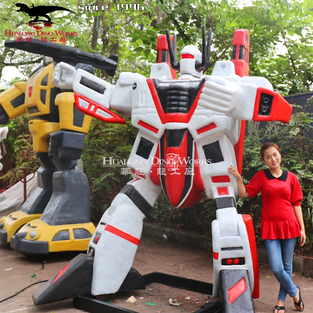 Customized Animate Silicon Rubber Robotic Transformer Sculpture