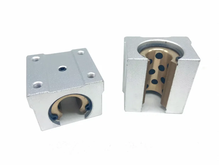 SBR Series Graphite Ball Bearings Linear Motion Shaft Rail Slide Block Transmission Slide Block Sleeve Bearing