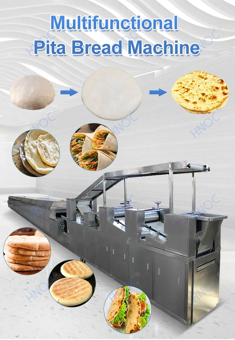 Paratha Pakistan Roti Lebanese Pita Bread Machine Maker Commercial