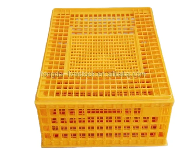 Poultry Carrier Crate Plastic Chicken Transport Cage Chicken Carrier ...