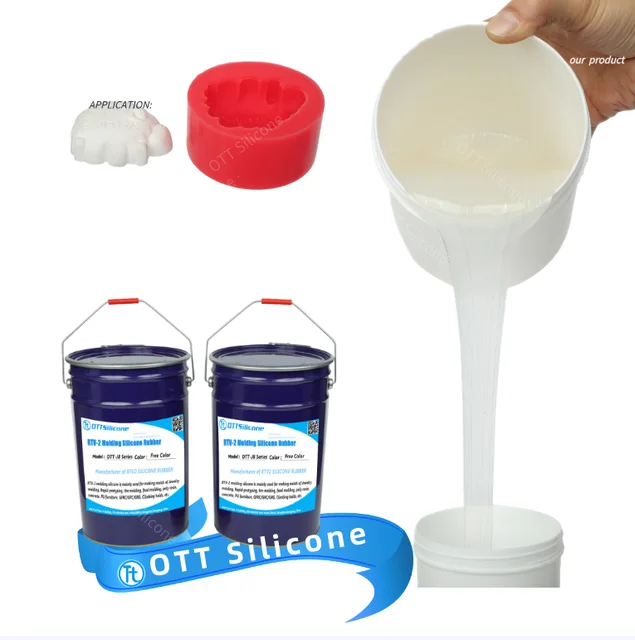 Platinum Liquid Silicone Rubber for Casting/ Bronze/Sculpture Food grade Mold RTV2-Silicone Rubber