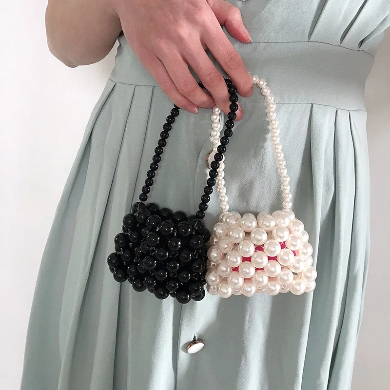Designer′ S Handmade Pearl Bag Woven Beaded Bag for Women Mini - China Girl  Bag and Handbag price