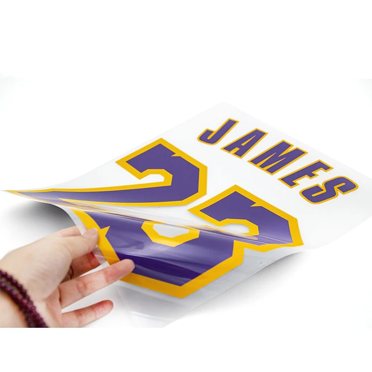 Cheap Custom Jersey Numbers and Letters T-Shirt Letter Stickers Soccer Jersey Heat Transfer Name and Numbers for Football