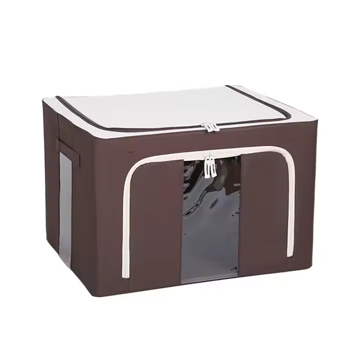 2024 66L Folding Steel Frame Eco-friendly Modern Styish Multifunction Customizable Clothing Storage Box Big Capacity 600D factory