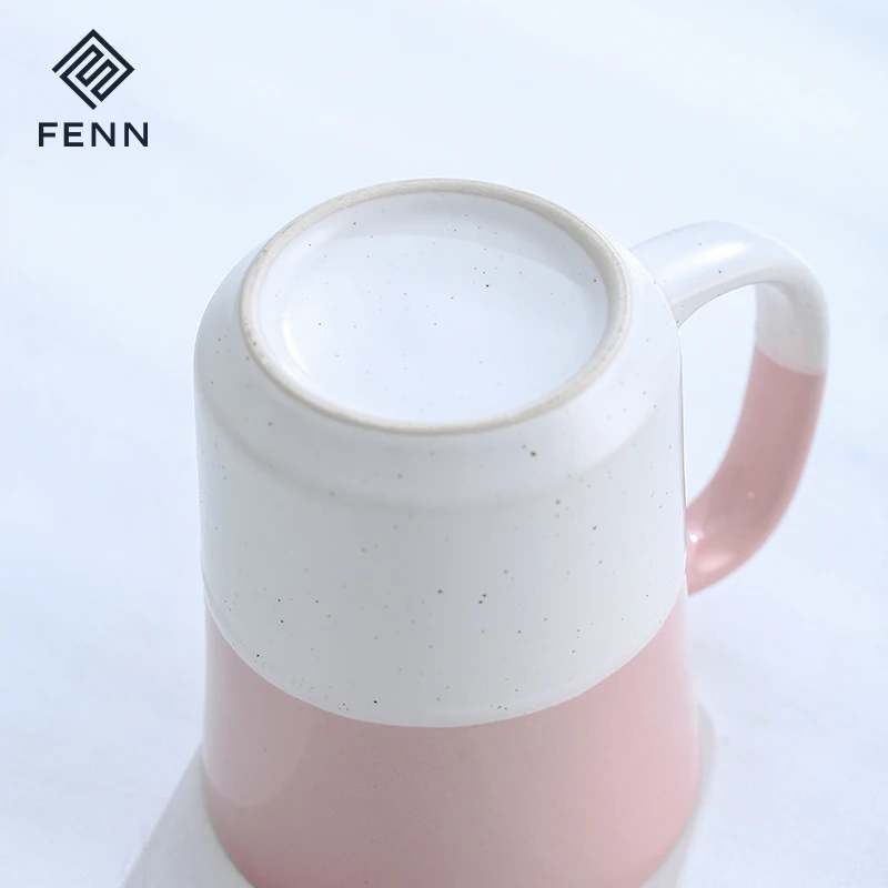 Creative  Ins Style Ceramic Coffee Mug Custom Color Speckled Sesame Glaze Mug Fine Porcelain Cup Mugs