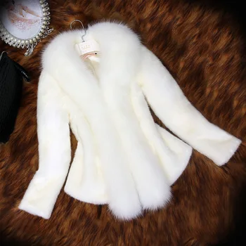 2021 Wholesale Fashion ladies fall winter Imitation sable fur imitation long sleeve women short faux fur coat