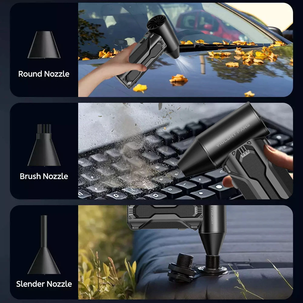 130000RPM Mini Electric Jet Dry Blower Air Dust Violent Turbo Fan Air Duster Mini Turbo Fan Strong Dust Blower - view 5